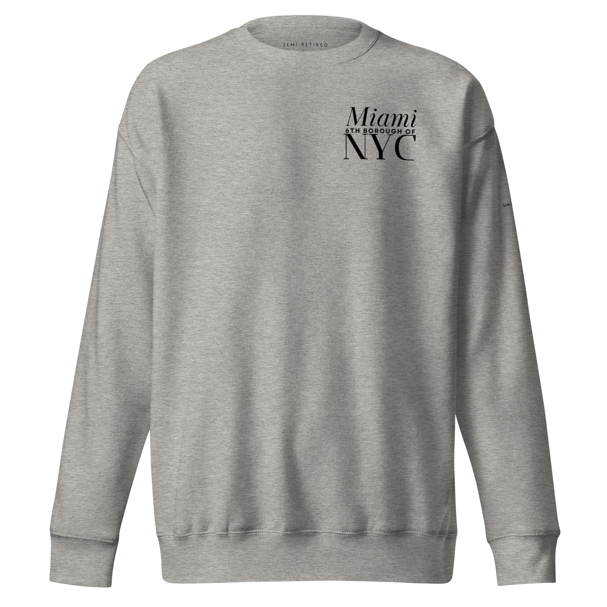 6th Borough Miami Premium Sweatshirt - Gray
